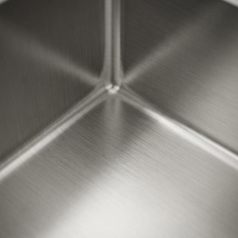 Pure.Sink Comfort Gun metal Grote Spoelbak 75x40cm Tapwing met kraanopening PCM7540T-61